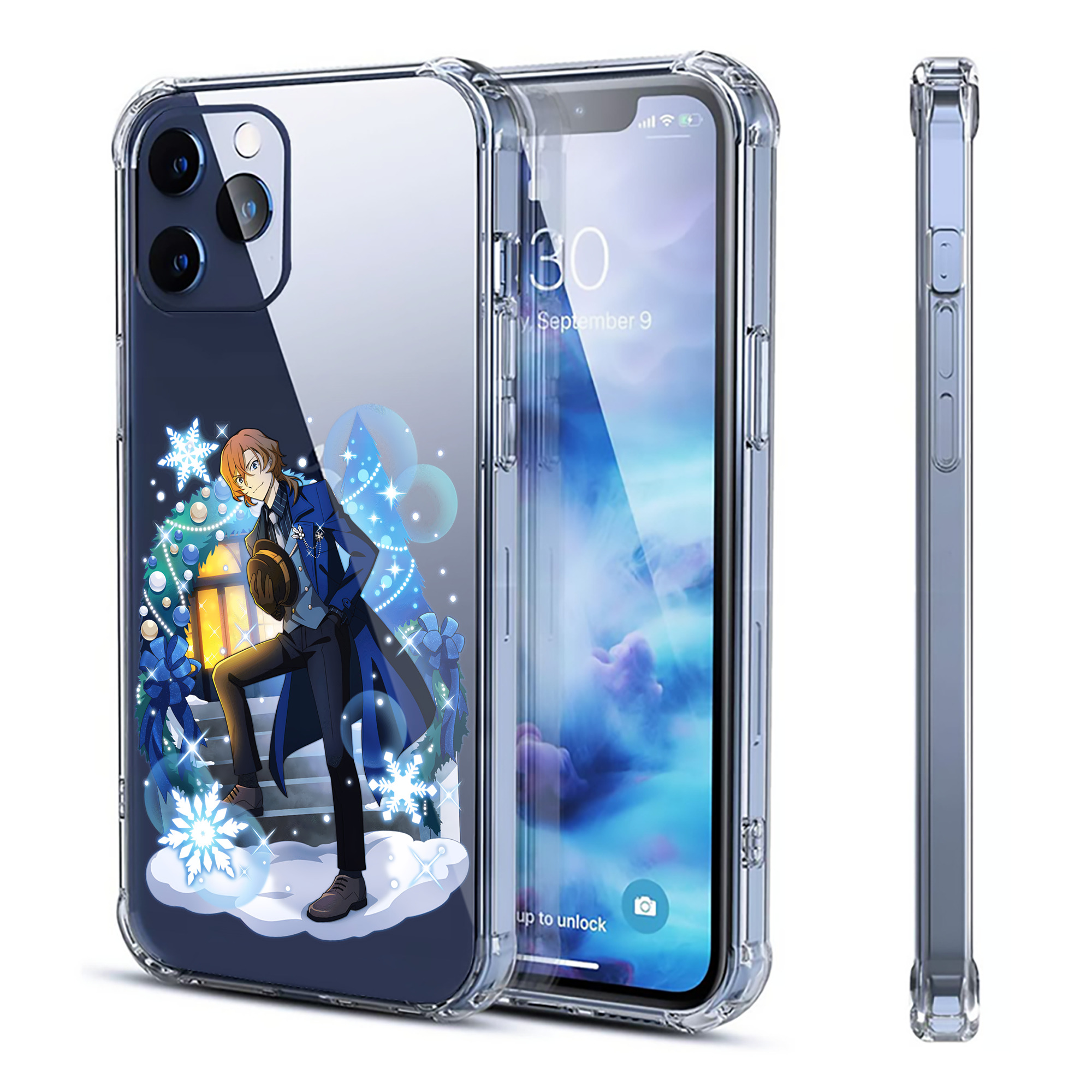 （画像用） 文豪ストレイドッグス Bungo Stray Dogs 【iPhone 12シリーズ対応】透明スマホケース（クリアソフトケース）